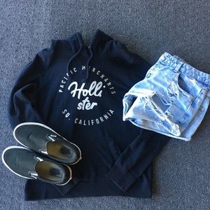 Black/navy Hollister sweatshirt